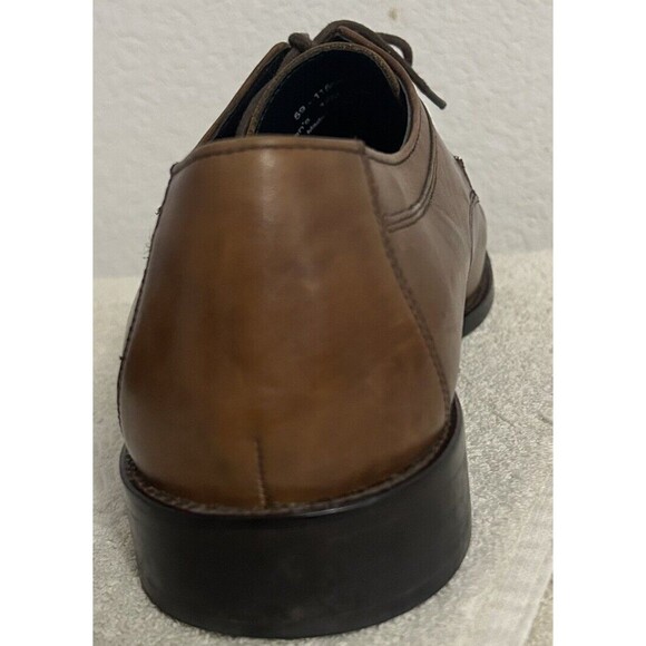 Johnston & Murphy Men's 12M Tan Cushioned Novick Cap Toe Lace Up Oxford Shoes - Picture 10 of 16